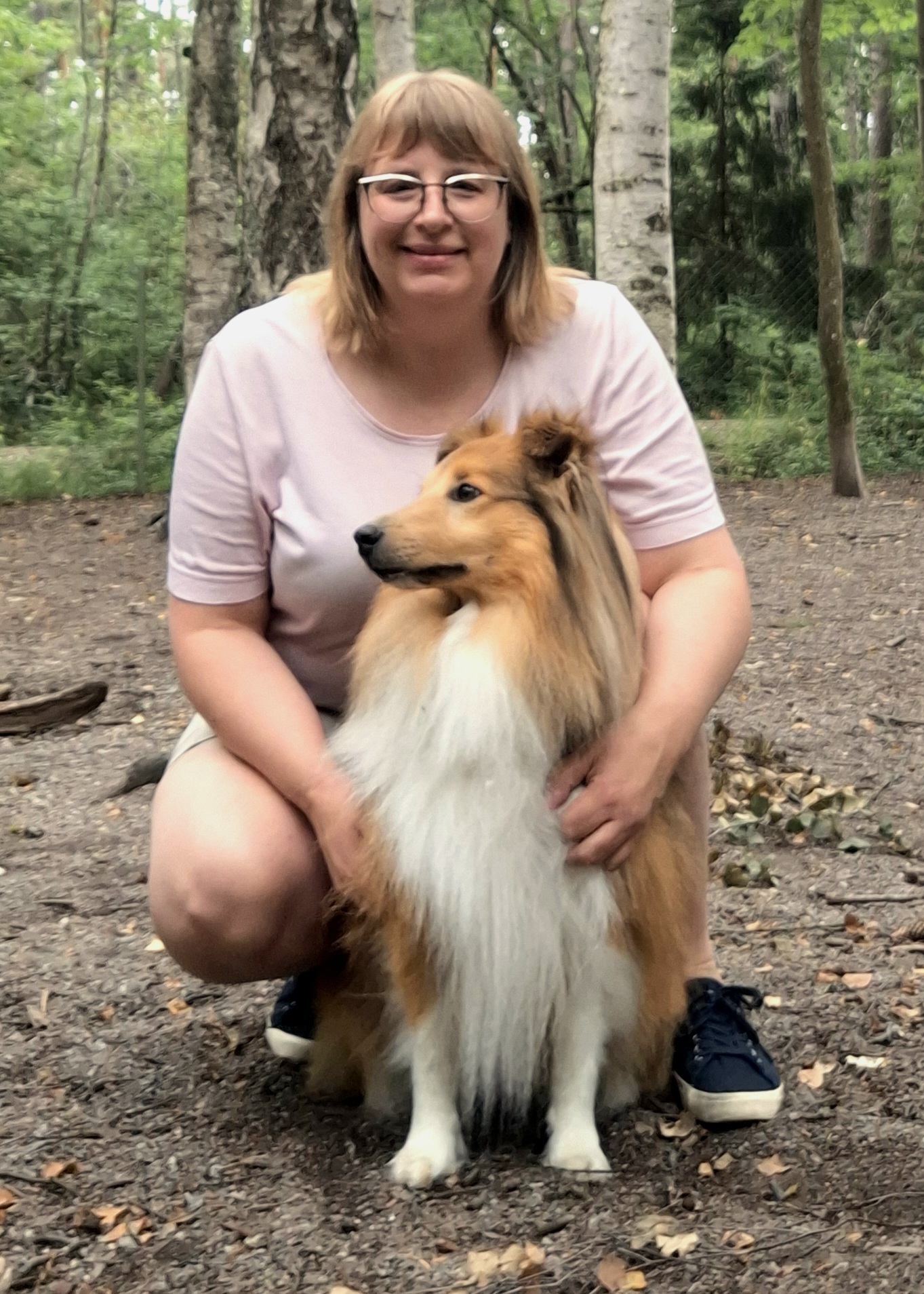 Jag och Sherlock Bones, min shetland sheepdog